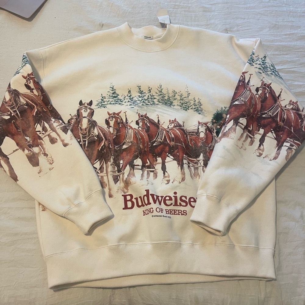 Abercrombie Budweiser Crewneck